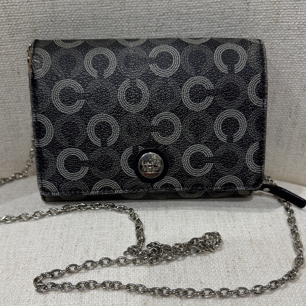 Coach Black Patterned crossbody or clutch